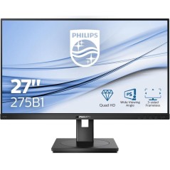 Philips B Line 275B1 27" 2K Display Monitor - Stunning 2560 x 1440 Resolution, Versatile DVI/HDMI/DisplayPort, 75Hz Refresh Rate